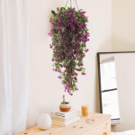 Hanging Flower Faux Plants, UV Resistant, 2pcs - Image 2