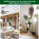 Hanging Flower Faux Plants, UV Resistant, 2pcs - Image 5