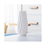 White Tall Geometric Vase - Image 2