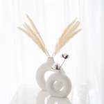 White Vase for Pampas Grass - Image 2