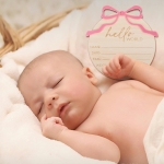 Hello World Newborn Welcome Baby Sign - Image 5