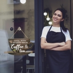 Wooden Coffee Sign Good Mood Starts With Coffee & Tea - Image 2
