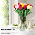 Artificial Silk Tulips Flowers, 30pcs - Image 4