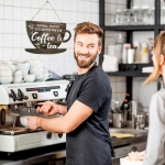 Wooden Coffee Sign Good Mood Starts With Coffee & Tea - Image 3