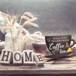 Wooden Coffee Sign Good Mood Starts With Coffee & Tea - Image 4