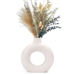 White Vase for Pampas Grass