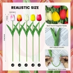 Artificial Silk Tulips Flowers, 30pcs - Image 6