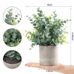 Eucalyptus Potted Artificial Plant, 2pack - Image 2
